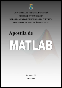 Apostila de Matlab 8.1 - PET El&eacute;trica