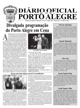 di&aacute;rio oficial porto alegre