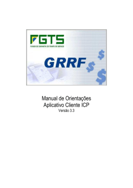 Manual GRRF ICP - Departamento Pessoal Online