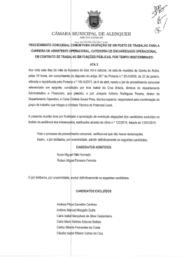 C&Acirc;MARA MUNICIPAL DE ALENQUER