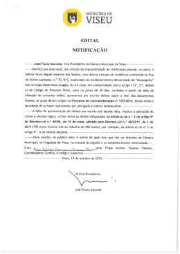 Edital - Contraordenação - Nuno Miguel Amarelo dos Santos