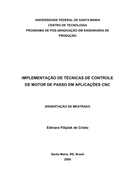 implementa&ccedil;&atilde;o de t&eacute;cnicas de controle de motor de passo