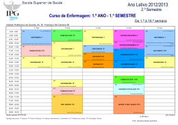 2.&ordm; SEMESTRE - escola superior de sa&uacute;de