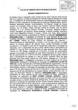 cERTIDÃo DE - Tribunal Regional Eleitoral do Ceará