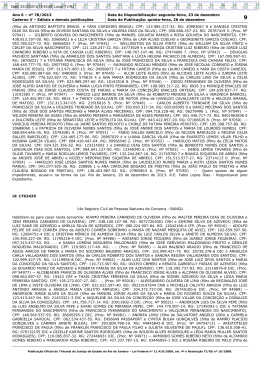 Ano 6 &ndash; n&ordm; 78/2013 Data de Disponibiliza&ccedil;&atilde;o: segunda