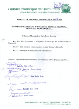 l C&acirc;mara Municipal de Ouro Prr