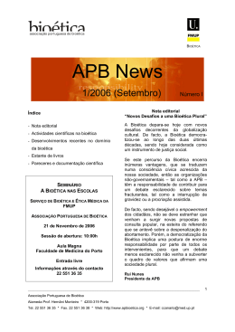 setembro 2006 - apbioetica.org