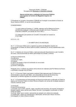 Resolução nº 002/1996-CONSUNI - Secretaria dos Conselhos