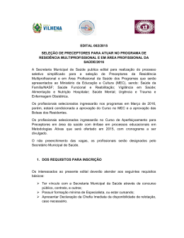 EDITAL 002/2015 SELE&Ccedil;&Atilde;O DE
