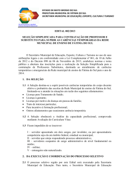 edital de contrata&ccedil;&atilde;o de professores para a rede municipal de ensino