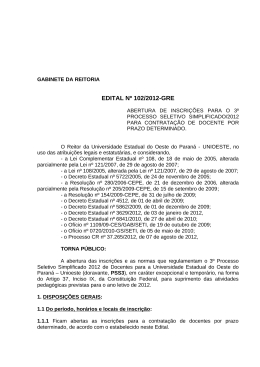 GABINETE DA REITORIA