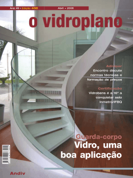 Vidro, uma boa aplica&ccedil;&atilde;o