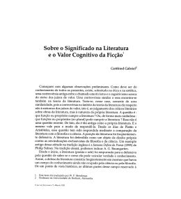 Sobre o Significado na Literatura
