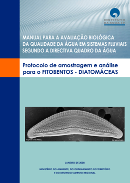 Protocolo de amostragem e an&aacute;lise para o fitobentos