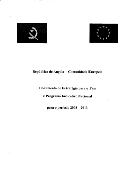 Documento de Estrat&eacute;gia para Angola
