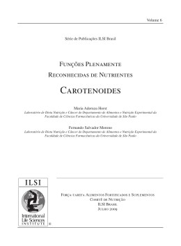 Fascículo 06 - Carotenoides - International Life Sciences Institute
