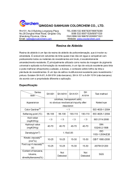 Resina Aldeído PDF Baixar - Qingdao Sanhuan Colorchem Co., Ltd.