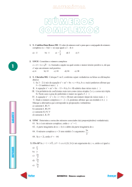 NÚMEROS COMPLEXOS
