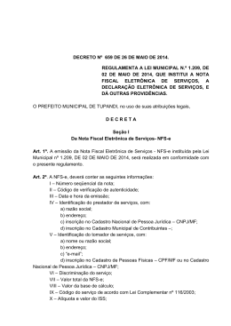 decreto 659 regulamenta a nota fiscal eletronica - e-Nota