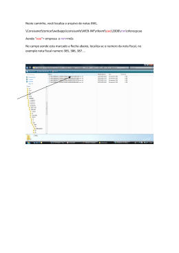 13 - Caminho para localizar a nota eletronica XML no Hd do servidor
