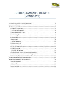 Gerenciamento de NF-e &ndash; VEND0079