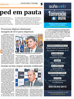 CERTIFICAÇAO - Jornal do Comércio