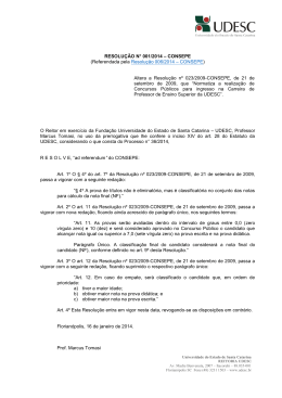 Resolução nº 001/2014 – CONSEPE