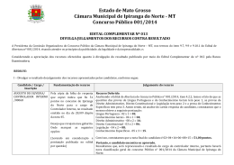Estado de Mato Grosso C&acirc;mara Municipal de Ipiranga do Norte