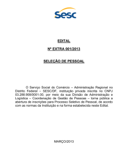 Edital Extra001/2013