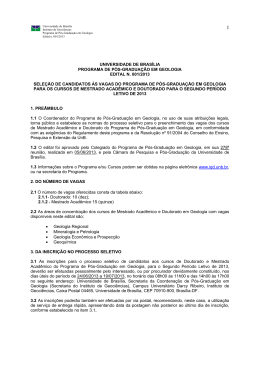 Edital - In&iacute;cio