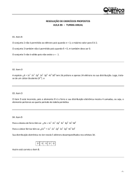 resolução de exercícios propostos aula 06 – turma anual
