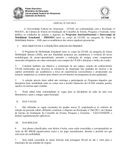 Edital PRIIMES - Instituto de Educa&ccedil;&atilde;o, Agricultura e Ambiente