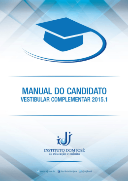 Manual do Candidato Vestibular 2015.1 UVA/IDJ