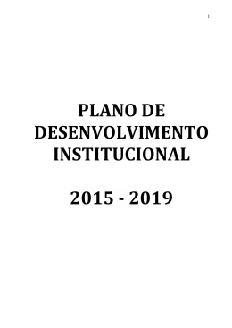 plano de desenvolvimento institucional - pdi