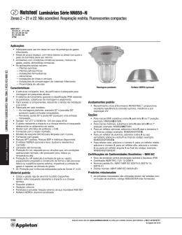 Lumin&aacute;ria fluorescente compacta C&oacute;d. NN850