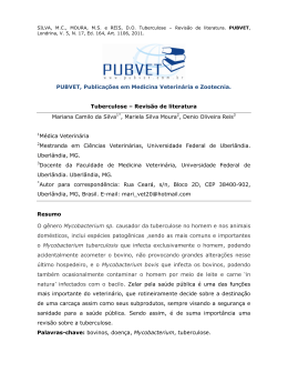 Tuberculose &ndash; Revis&atilde;o de literatura "> PDF