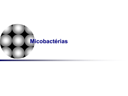 Micobactérias - Farmácia UNISA 2008