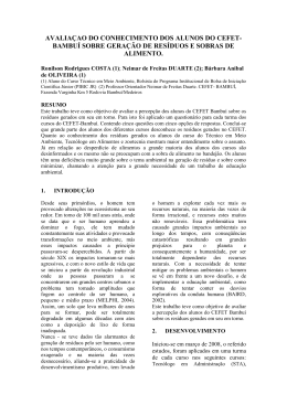 3 - avalia&ccedil;ao do conhecimento dos alunos do cefet