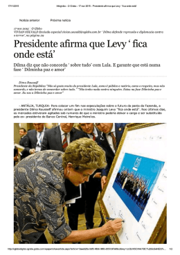 Dilma defende repress&atilde;o e diplomacia contra