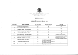 427-Resultado Seleção de Estagio 2015