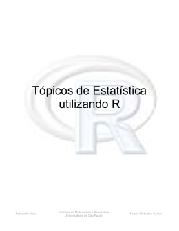 T&oacute;picos de Estat&iacute;stica utilizando R