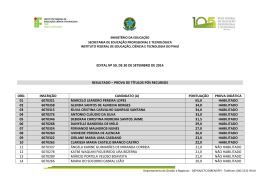 Resultado Prova de Titulos - P&oacute;s-Recursos