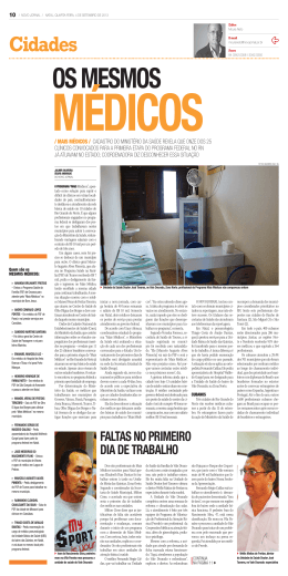Mesmos médicos Cadastro do MS revela que 11 dos