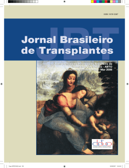 Jornal Brasileiro de Transplantes - ABTO | Associa&ccedil;&atilde;o Brasileira de