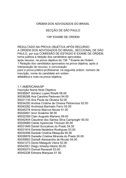 ordem dos advogados do brasil secção de são paulo 136º exame