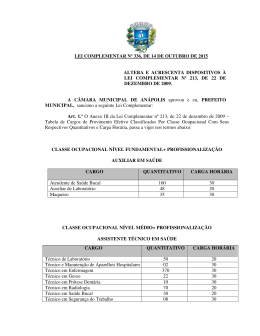 lei complementar n&ordm; 336, de 14 de outubro de 2015 altera e