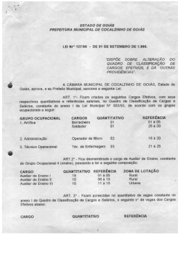 “oƒsPÓE soBRE A1. TERAçÁo oo QUADRO DE cLAssiFIcAçÃo DE