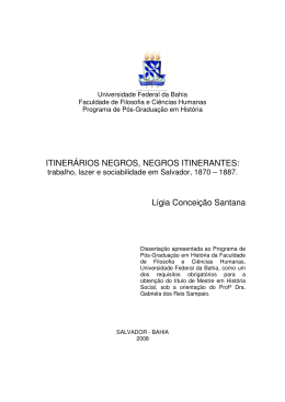 ITINER&Aacute;RIOS NEGROS, NEGROS ITINERANTES: L&iacute;gia