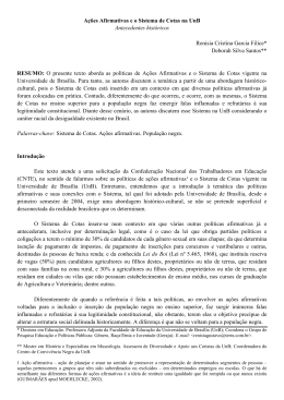 05 Ações Afirmativas e o Sistema de Cotas na UnB - Sinpro-DF