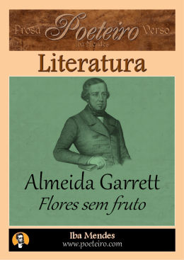 Almeida Garrett - Flores sem fruto - Iba Mendes